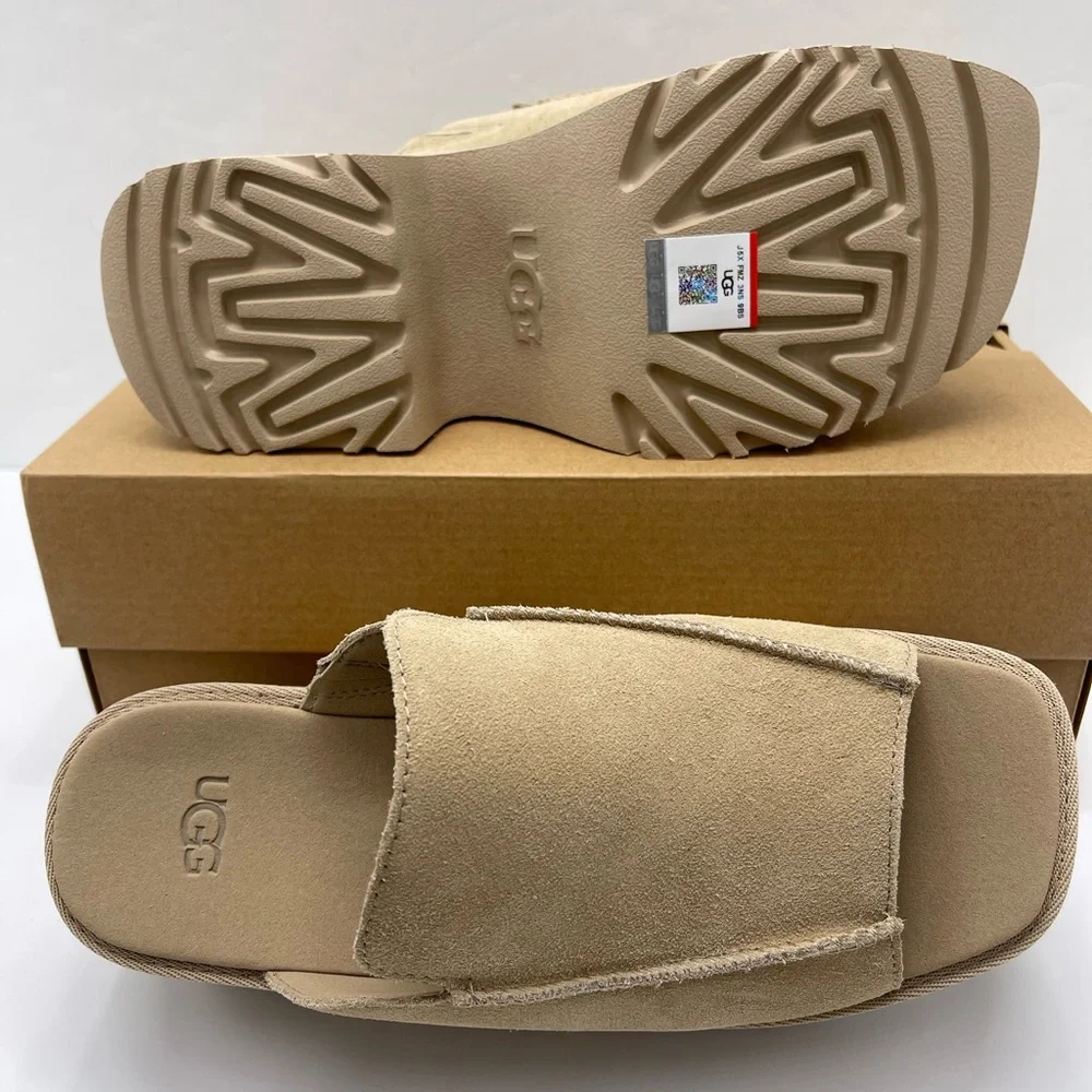 UGG Tan Platform Slide Sandals UGG
W / 1167476
W NEW HEIGHTS SLIDE MDSD
Mustard - Picture 3 of 16